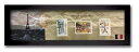 【スーパーセール対象商品】切手 アンティーク調 インテリアアート Stamp Collection ブラック フランス PZ-7012 kar-3067195s...