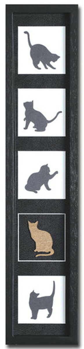 レクタングル インテリアアート Silence Cat タテ ブラック LR-1001 店舗 カフェ ラウンジ ロビー ホテル 法人 kar-4020101s1 アートパネル アートボード 壁紙 装飾フィルム 送料無料 北欧 モダン 家具 インテリア ナチュラル テイスト 新