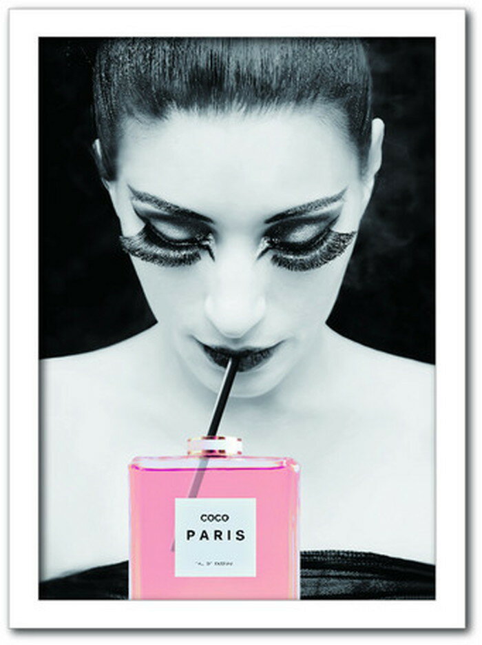 【スーパーセール対象商品】シャネル CHANEL Fashion Photography series FS-1004WH-A4 フレームカラー ホワイト サイズ A4 店舗 カフェ ラウンジ ロビー ホテル 法人 kar-7486254S2