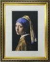 アートフレーム 名画 ヨハネス・フェルメール Johannes Vermeer 真珠の耳飾りの少女 490x595x25mm IFA-60897 店舗 カフェ ...
