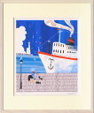 アートフレーム はり たつお 初夏の港 空色ぼうしのお話し 365x440x25mm ZTH-60807 bic-6942774s1 アートパネル アートボード 壁紙 装飾フィルム 送料無料 北欧 モダン 家具 インテリア ナチュラル テイスト 新生活 オススメ おしゃれ 後払い