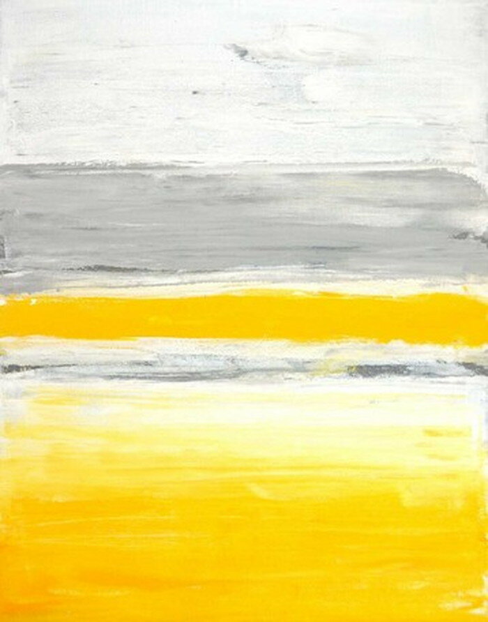 キャンバスパネル Art Panel T30 Galler Grey and Yellow Abstract Art Painting 600x800x40mm IAP-51598 bic-7184388s1 アートパネル アートボード 壁紙 装飾フィルム 北欧 モダン 家具 イン…