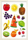 アートフレーム エリック・カール ホワイトフレーム Eric Carle Caterpillar With Fruits 280x387x17mm ZEC-53...