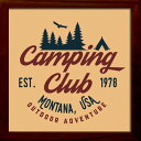 サインフレーム SIGN FRAME CAMP Camping Club ZSF-53023 bic-7910519s1 アートパネル アートボード 壁紙 装飾フィルム 送料無料 北欧 モダン 家具 インテリア ナチュラル テイスト 新生活 オススメ おしゃれ 後払い
