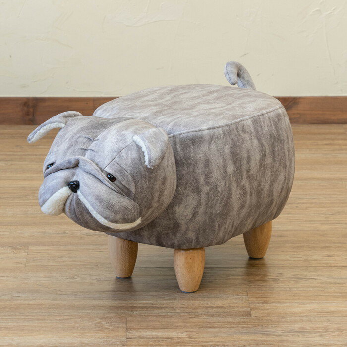 アニマルスツール ブルドッグ 動物モチーフ スツール 子供から大人まで座れる sk-om07送料無料 北欧 モダン 家具 インテリア ナチュラル テイスト 新生活 オススメ おしゃれ 後払い イス オフィス デスクチェア