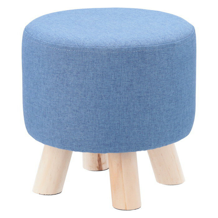 ミニファブリックスツール ラウンドブルー 280×280×280 fj-16442 スツール イス チェア 送料無料 北欧 モダン 家具 インテリア ナチュラル テイスト 新生活 オススメ おしゃれ 後払い