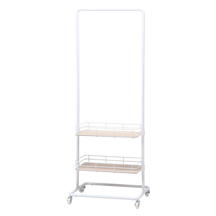 ハンガーラック ビクター WH ホワイト 600×450×1670 fj-16699 ハンガーラック コートハンガー 本棚 ラック カラーボックス 収納 家具 ...