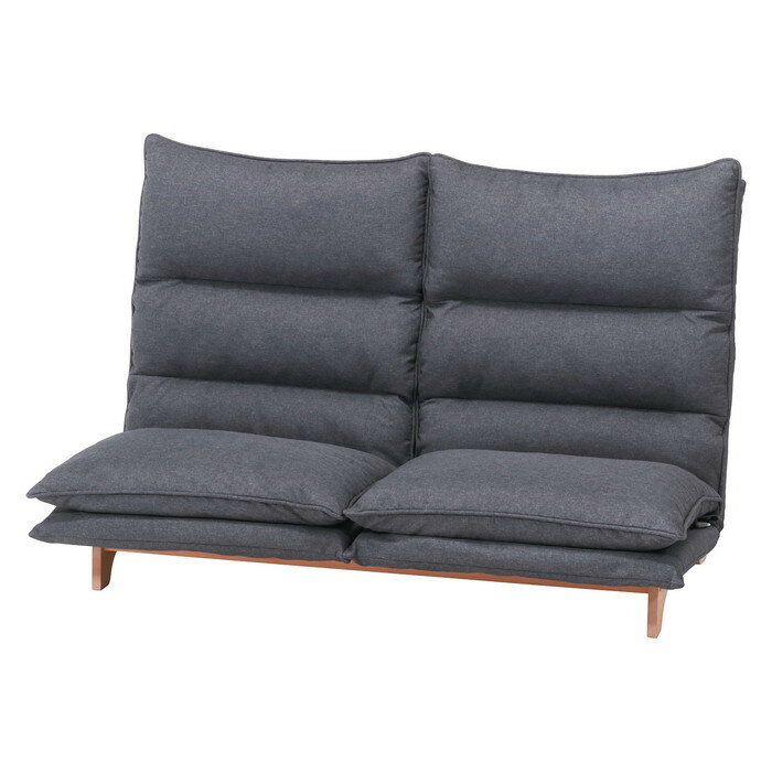 ダブルクッション座椅子 フィット2 2P DGY ダークグレー 1400×800×940 fj-19207送料無料 北欧 モダン 家具 インテリア ナチュラル テイスト 新生活 オススメ おしゃれ 後払い イス オフィス デスクチェア