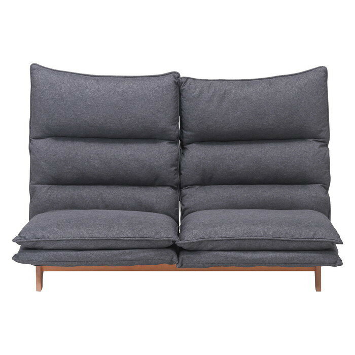 ダブルクッション座椅子 フィット2 2P DGY ダークグレー 1400×800×940 fj-19207送料無料 北欧 モダン 家具 インテリア ナチュラル テイスト 新生活 オススメ おしゃれ 後払い イス オフィス デスクチェア