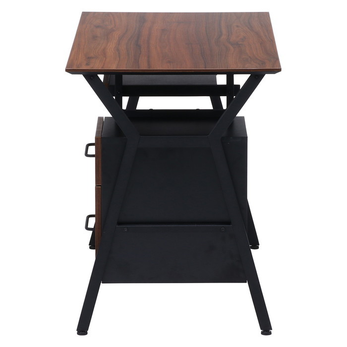 デスク クレバー ブラウン 1000×540×720 fj-18574 パソコンデスク デスク 送料無料 北欧 モダン 家具 インテリア ナチュラル テイスト 新生活 オススメ おしゃれ 後払い [3]