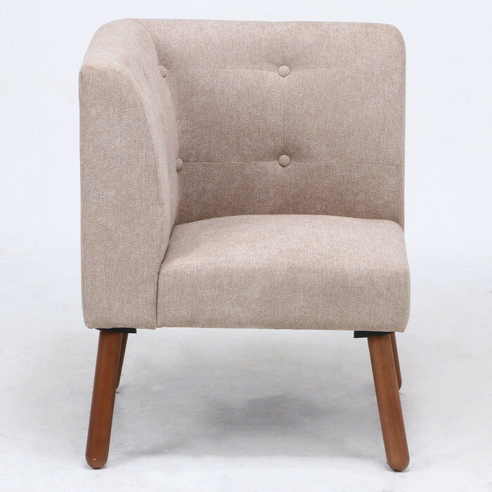 NS コーナーソファ ヘームル MBR/BE ミディアムブラウン/ベージュ 615×615×780 fj-37562 送料無料 北欧 モダン 家具 インテリア ナチュラル テイスト 新生活 オススメ おしゃれ 後払い ソファ sofa