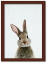 Animal Children series Rabbit ウサギ CB 1001BR フレームカラー:ブラウン サイズ:A4 店舗 カフェ ラウンジ ロビー ホテル 法人 kar-8238762s3 アートパネル アートボード 壁紙 装飾フィルム 送料無料 北欧 モダン 家具 インテリア ナチュラル テイスト 新生活 オ