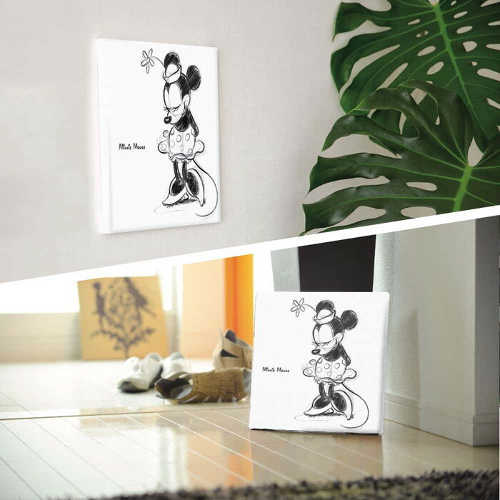 【スーパーセール対象商品】ミニー ディズニー Minnie Mouse Mサイズ 30cm×30cm アートパネル ファブリックパネル アートボード インテリアパネル 壁掛け 日本製 ラッピング付き lib-dsn-0150-m アートパネル アートボード 壁紙 装飾フィルム 北欧 モダン 家具 イン