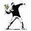 バンクシー デザイン Banksy Design 日本正規ライセンス 花投げ bdld-1907-002 Mサイズ 30cm×30cm アー..