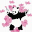 バンクシー デザイン Banksy Design 日本正規ライセンス ウォールデコ パンダ bdld-1907-004 Mサイズ 3..