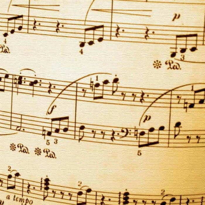 【スーパーセール対象商品】楽譜モチーフ MUSIC Mサイズ 30cm×30cm アートパネル ファブリックパネル ..