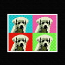 犬モチーフ ANIMAL Mサイズ 30cm×30cm アートパネル ファブリックパネル アートボード インテリアパネル 壁掛け 日本製 ラッピング付き lib-pop-0019-m アートパネル アートボード 壁紙 装飾フィルム 送料無料 北欧 モダン 家具 インテリア ナチュラル テイスト 新