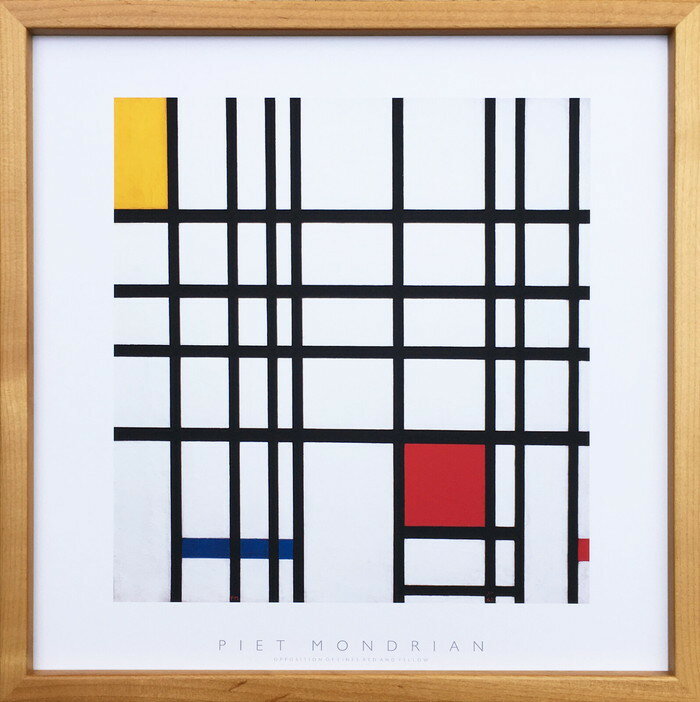 ȥե졼 ԥȡɥꥢ Piet Mondrian Opposition of Lines;Red and Yellow-NA...