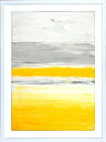 キャンバスアート Abstract Art Grey and Yellow Abstract Art Painting IAA-52931 bic-968648...
