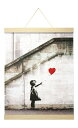 バンクシー ハンガータイプ ホワイト Banksy Red Balloon White Hanger style IBA-61992 bic-8868799s1...