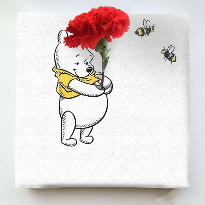 くまのプーさん ディズニー IKEBANA 一輪挿し インテリア雑貨 アートパネル プー シンプル ラッピング付き lib-ike-dsny-2106-10 アートパネル アートボード 壁紙 装飾フィルム 送料無料 北欧 モダン 家具 インテリア ナチュラル テイスト 新生活 オススメ おしゃれのサムネイル
