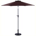 アルミパラソル 240cm ブラウン ブラウン 2020 ×2400 ×2200 ベース別売り fj-37852 パラソル本体 パラソル ガーデンファニチャー ...