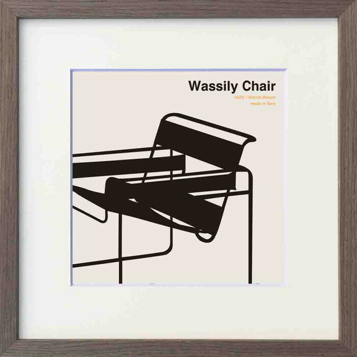 やすかわ としあき Toshiaki Yasukawa Wassily Chair 325x325x32mm ITY-62306 bic-10172887s1 アートパネル アートボード 壁紙 装飾フィルム 送料無料 北欧 モダン 家具 インテリア ナチュラル…