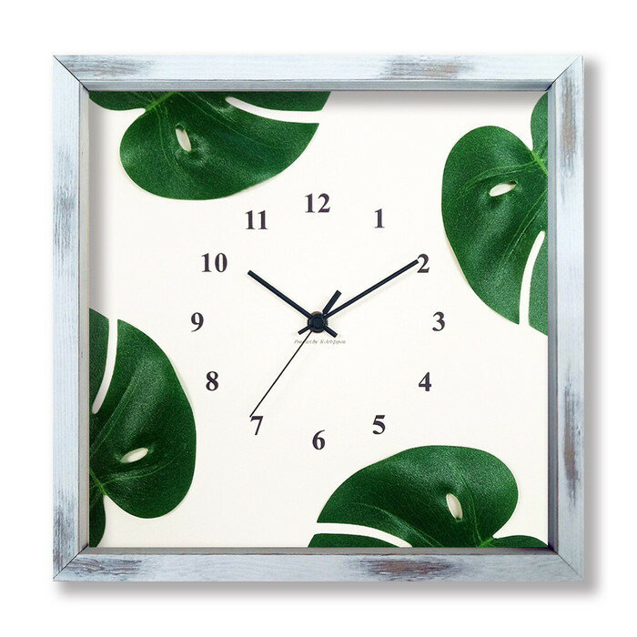 Monstera Clock 󥹥ƥ饯å SV-3001 ե졼५顼ƥۥ磻 ݾ kar-9302219s1 ȥѥͥ ...