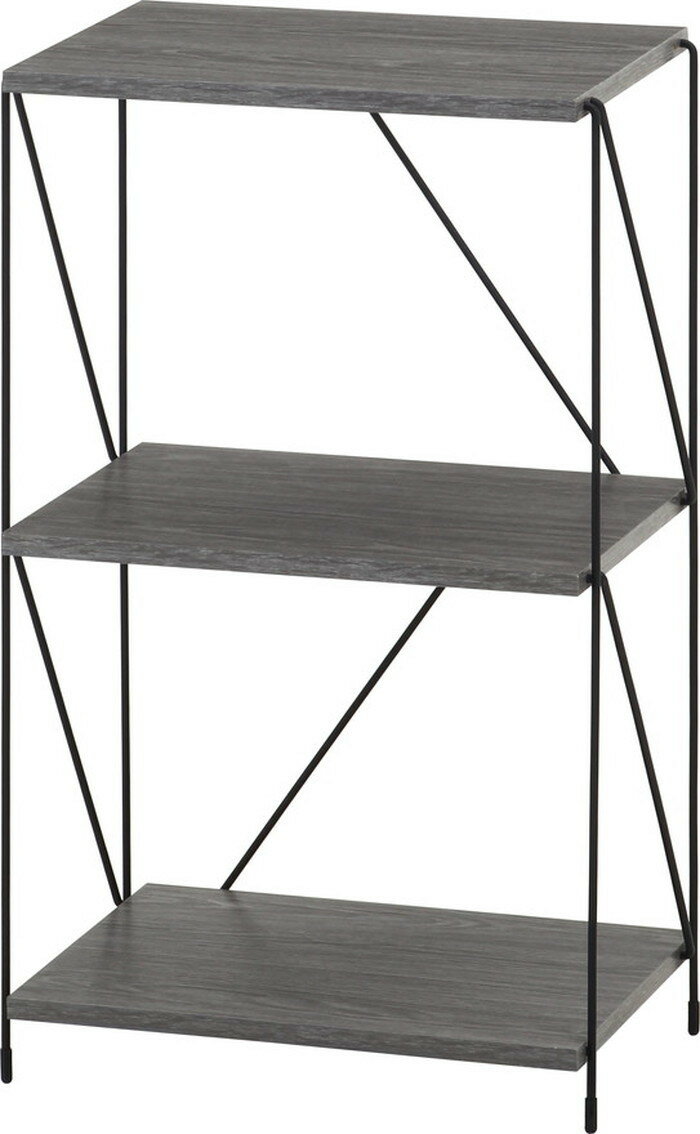 EZBO ワイヤーラック 3段 40幅 GY グレー 420×310×712 fj-77550 スチールラック シェルフ 本棚 ラック カラーボックス 収納 家具 送料無料 北欧 モダン 家具 インテリア ナチュラル テイスト 新生活 オススメ おしゃれ 後払い