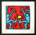 キース・ヘリング Keith Haring Untitled 425x425x32mm 425x425x32mm IKH-62514 店舗 カフェ ラウンジ ロ...