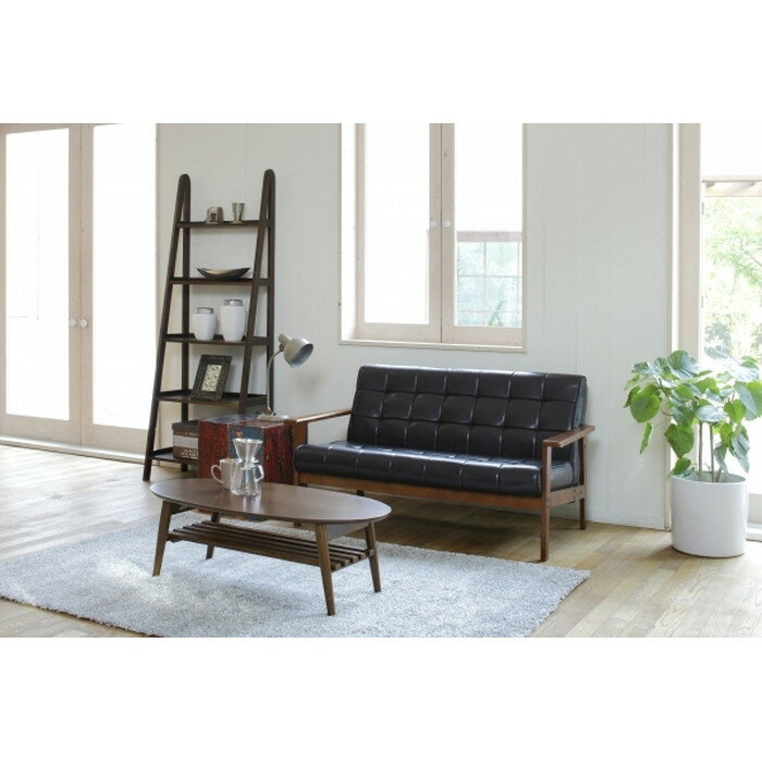 ソファー シャーク2P-BK 幅135×奥行73×高さ74×座面高37cm hgs-2100983600 ソファ ソファ ソファベッド 送料無料 北欧 モダン 家具 インテリア ナチュラル テイスト 新生活 オススメ おしゃれ 後払い