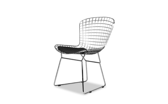 ハリー・ベルトイア ワイヤー サイドチェア WIRE Side Chair セミアニリンレザー 本革 3年保証付 inv-js-8811xa ダイニングチェア イス チェア 送料無料 北欧 モダン 家具 インテリア ナチュラル テイスト 新生活 オススメ おしゃれ 後払い