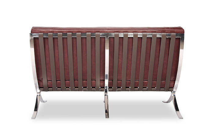 ミース・ファン・デル・ローエ バルセロナ チェア 2P BARCELONA Chair 2P オイルドレザー 本革 3年保証付 デザイナーズ ジェネリック家具 リプロダクト inv-8006bl-oil ソファ ソファ ソファベッド 送料無料 北欧 モダン 家具 インテリア ナチュラル テイスト 新生活 [3]