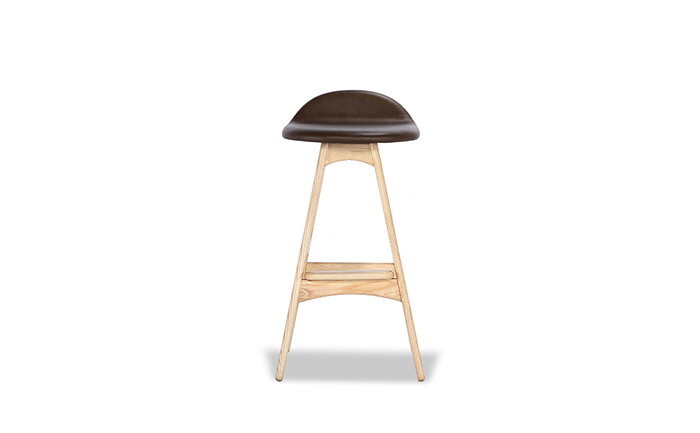デニッシュ バースツール ロー DANISH Bar Stool Low セミアニリンレザー 本革 3年保証付 inv-9210bar-semi スツール イス チェア 北欧 モダン 家具 インテリア ナチュラル テイスト 新生活 オススメ おしゃれ [2]