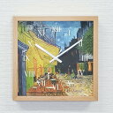 Masterpiece Clock 名画時計 Vincent Willem van Gogh ゴッホ 夜のカフェテラス CN-1003NA フレームカラー ナチ...