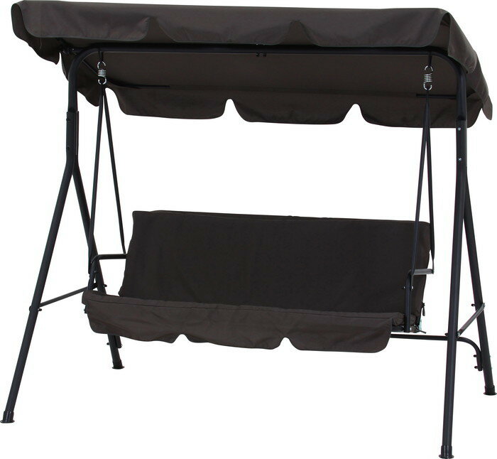 ブランコ 3P ポルド クッション付き GY グレー 幅1700×奥行1100×高さ1530mm fj-38705 ブランコ ガーデンファニチャー エクステリア...