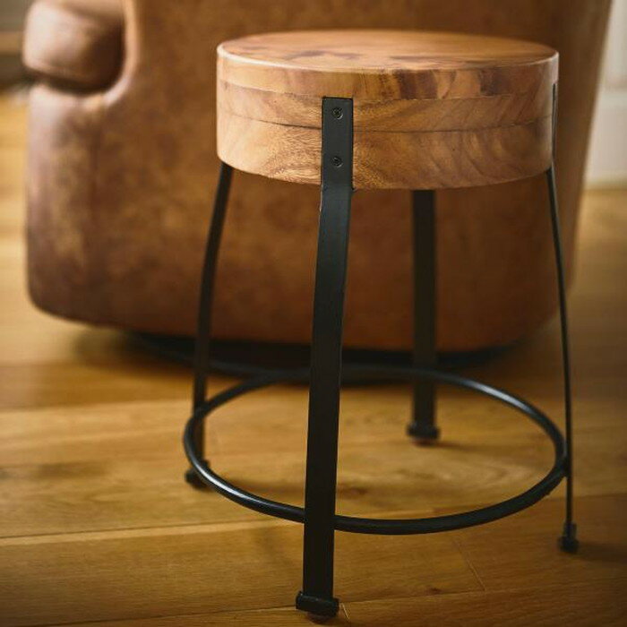 ジェラルド ウッドスツール ブラウン W38×D38×H46 azu-jw-107 あす楽 スツール 子供部屋用イス チェア 送料無料 北欧 モダン 家具 インテリア ナチュラル テイスト 新生活 オススメ おしゃれ 後払い