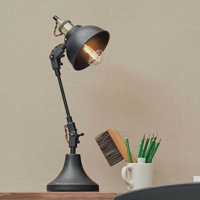 デスクライト ブラック W20-50×D16×H26-59 コード長:1.5m azu-lht-737 あす楽 デスクライト テーブルランプ ライト 照明器具 送料無料 北欧 モダン 家具 インテリア ナチュラル テイスト 新生活 オススメ おしゃれ 後払い