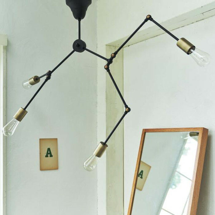 ライト ブラック ゴールド W109-71×D6-104×H38-86 照明 azu-lht-727 あす楽 ペンダントライト 吊下げ灯 天井照明 ライト 照明...