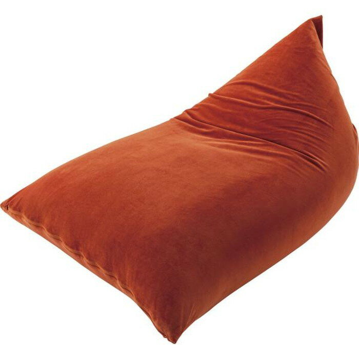 ビーズクッション グレー オレンジ W75×D110×H50 ビーズクッション クッション フィット マイクロビーズ 座椅子 ソファ くつろぎ 楽 おおきい 1人暮らし リビング かわいい カラフル オレンジ グレー azu-lss-801 あす楽 クッション ビーズクッション 送料無料 北