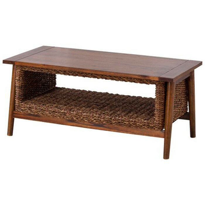 コーヒーテーブル ブラウン W100×D50×H42 azu-nrs-454 あす楽 センターテーブル ローテーブル テーブル 送料無料 北欧 モダン 家具 インテリア ナチュラル テイスト 新生活 オススメ おしゃれ 後払い