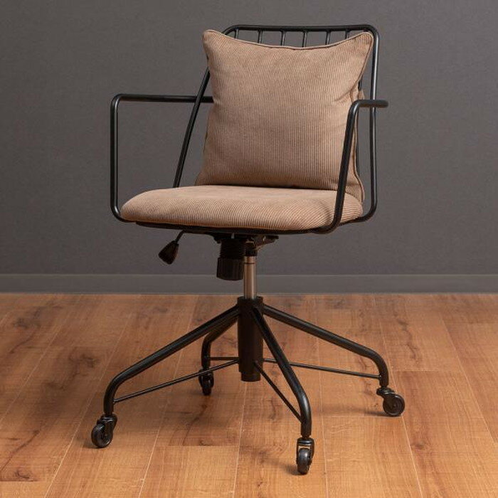 デスクチェア ベージュ グリーン グレー W57.5×D59×H80.5~87.5×SH47~54 azu-pc-81 あす楽 デスク用チェア オフィスチェア オフィス家具 送料無料 北欧 モダン 家具 インテリア ナチュラル テイスト 新生活 オススメ おしゃれ 後払い