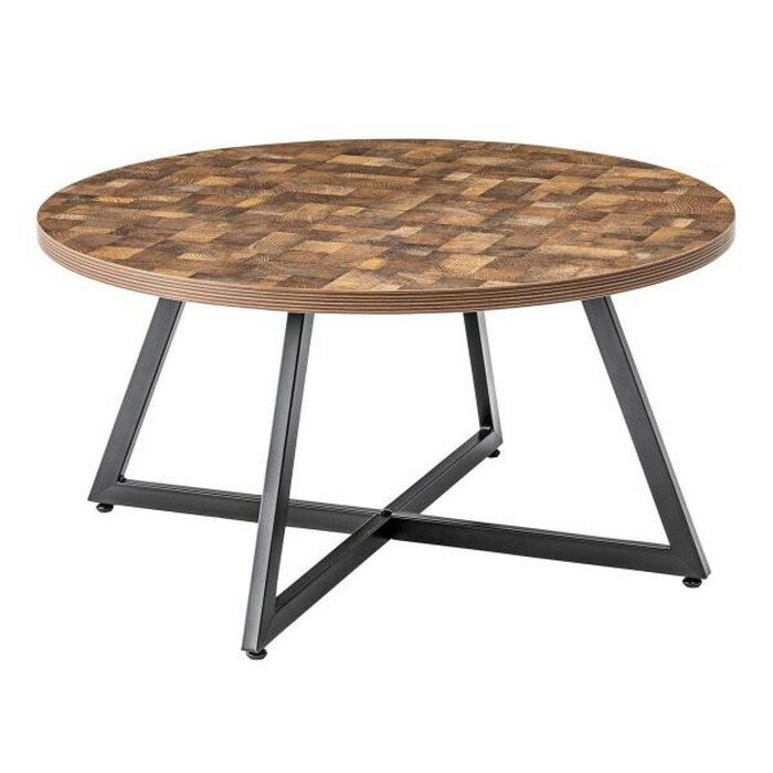 ラウンドテーブル L ミックス ナチュラル W75×D75×H40 円形 azu-pt-336 あす楽 センターテーブル ローテーブル テーブル 送料無料 北欧 モダン 家具 インテリア ナチュラル テイスト 新生活 オススメ おしゃれ 後払い