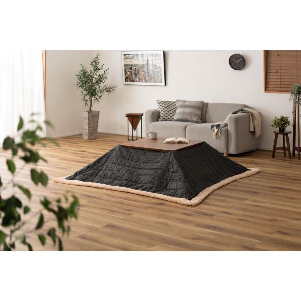 薄掛 コタツ布団 こたつ 正方形 グレー ネイビー W190×D190 azu-kk-139 あす楽 こたつ用掛け布団 こたつ用布団 カバー 送料無料 北欧 モダン 家具 インテリア ナチュラル テイスト 新生活 オススメ おしゃれ 後払い