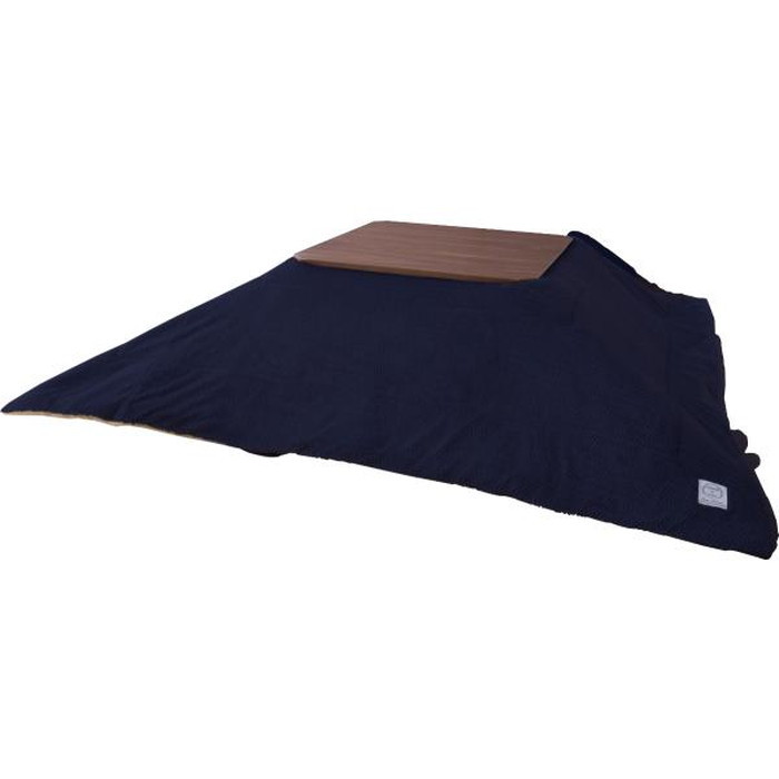 薄掛 コタツ布団 こたつ 正方形 グレー ネイビー W190×D190 店舗 カフェ ラウンジ ロビー ホテル 法人 azu-kk-163 あす楽 こたつ用掛け布団 こたつ用布団 カバー 送料無料 北欧 モダン 家具 インテリア ナチュラル テイスト 新生活 オススメ おしゃれ 後払い [2]