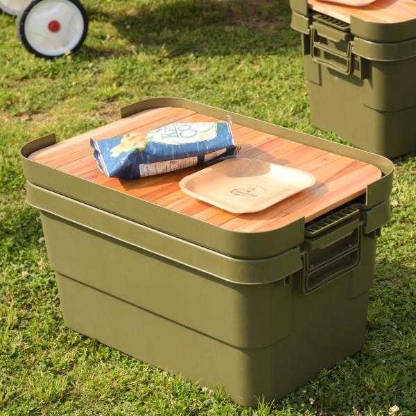 トランクカーゴ テーブルトップ ブラウン 約W57×D38×H0.9 azu-tc-50tb あす楽