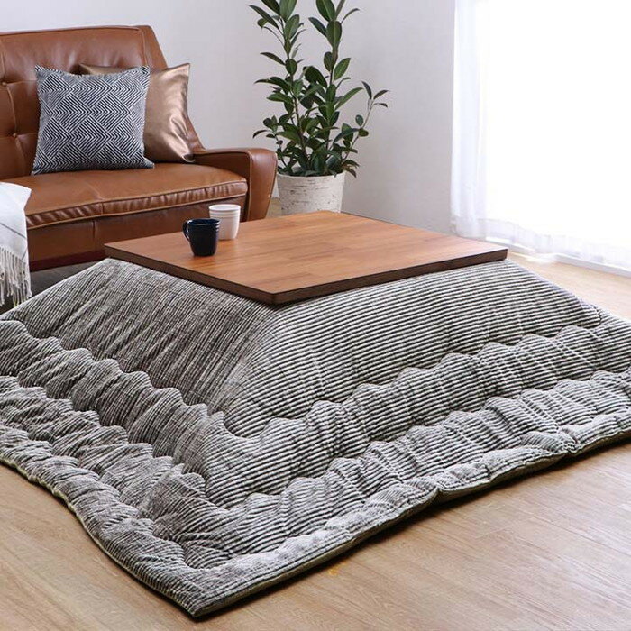 こたつ布団 正方形 無地 コーデュロイ調 抗菌防臭 約205×205cm ベージュ ブラウン グリーン グレー ネイビー オレンジ ihk-1181830020311 こたつ用掛け布団 こたつ用布団 カバー 送料無料 北欧 モダン 家具 インテリア ナチュラル テイスト 新生活 オススメ おしゃの商品画像