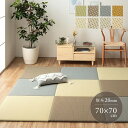 置き畳 ユニット畳 日本製 丈夫 除菌スプレー対応 PP ポリプロピレン 約70×70cm 単品 ブラウン グリーン グレー オレンジ ホワイトグリーン ホワイ...