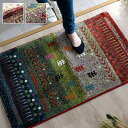 トルコ製 ウィルトン織り 玄関マット マリア 約70×120cm ベージュ グリーン ihk-1310650026402 玄関マット マット カーペット マット...