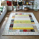 トルコ製 ウィルトン織り カーペット 長方形 ギャッペ調ラグ 約133×190cm ブラウン アイボリー ネイビー レッド ihk-1320370060201 カーペット ラグ カーペット マット 北欧 モダン 家具 インテリア ナチュラル テイスト 新生活 オススメ おしゃれ(3)